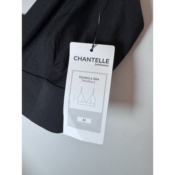 Chantelle Womens Softstretch Wire Free Triangle Bralette Black Size M NWT - Picture 6 of 9